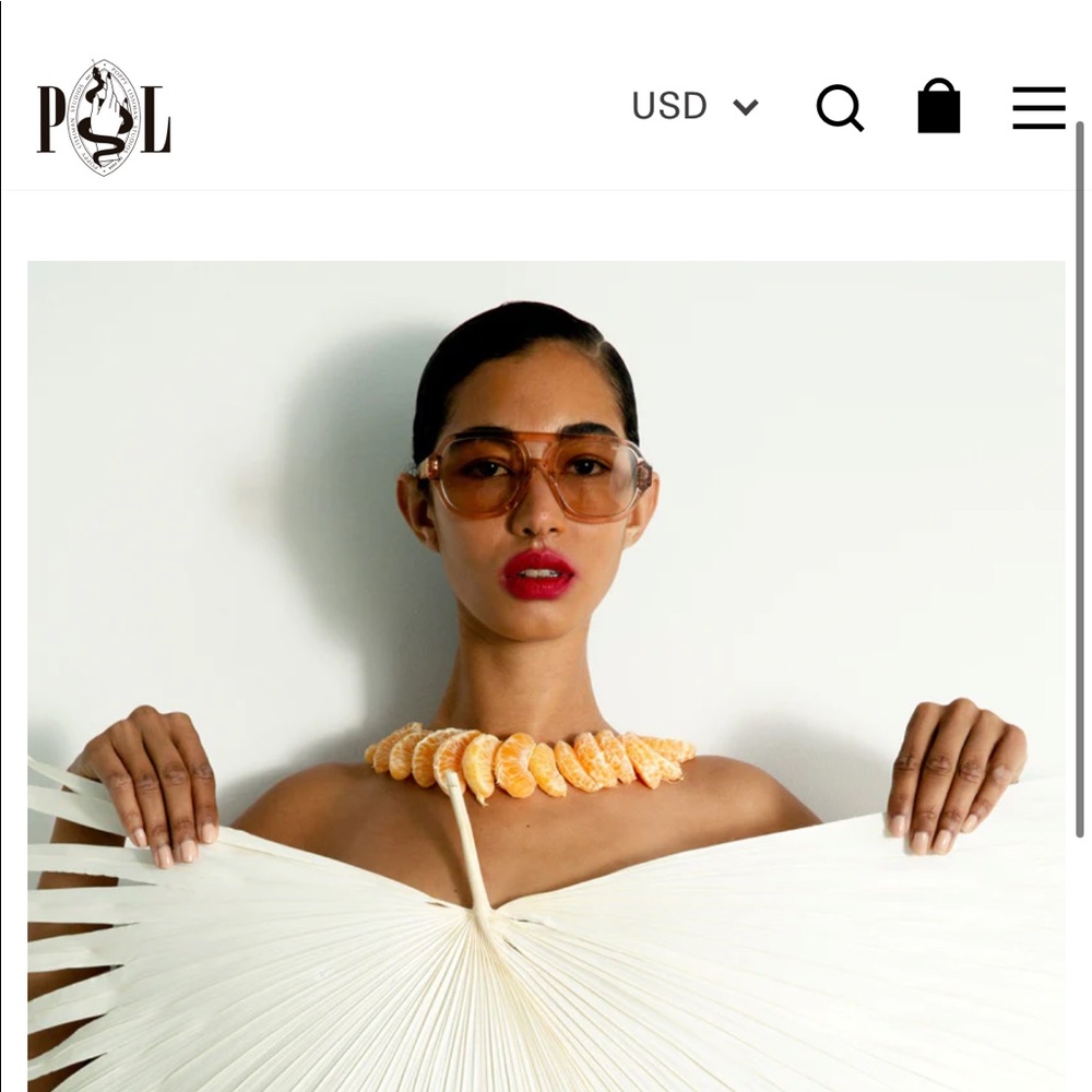 Poppy Lissiman Jimbob sunglasses in latte